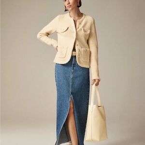 J Crew textured Lady Jacket. Size large. NWT.